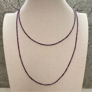 Sundance Catalog Ruby & Sapphire Necklace